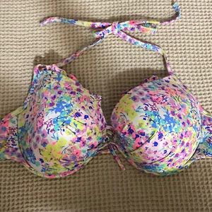Victoria’s Secret push-up bathing suit top bright and colorful